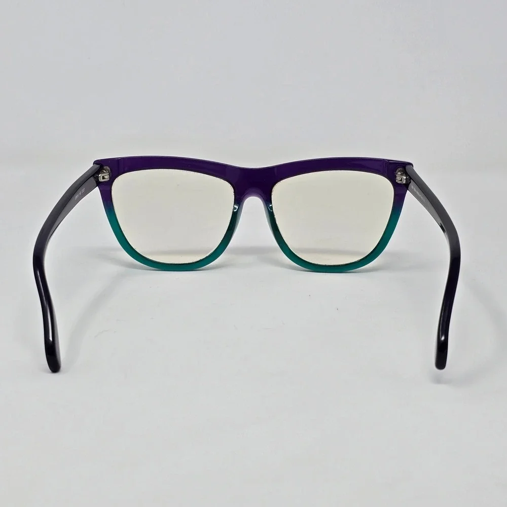 SEE Eyeglasses Frames Purple Green Ombre Italy Designer Glasses FRAMES ONLY‎